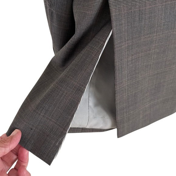 Brooks Brothers Sport Coat Explorer Regent Fit Gray Plaid 46R Wool - Picture 9 of 16